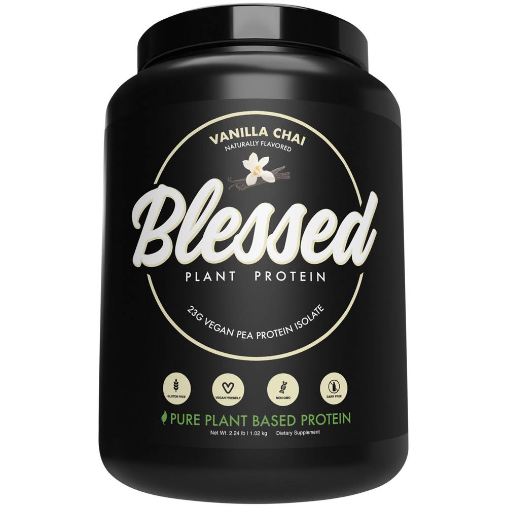 Blessed Plant Protein Powder (2.24 lb) (vanilla chai)