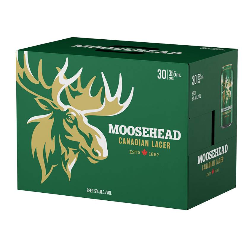 Moosehead Canadian Lager Beer (30 pack, 355 mL)