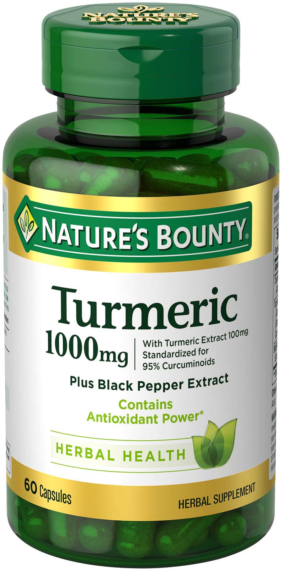 Nature's Bounty Turmeric 1000 mg Herbal Health
