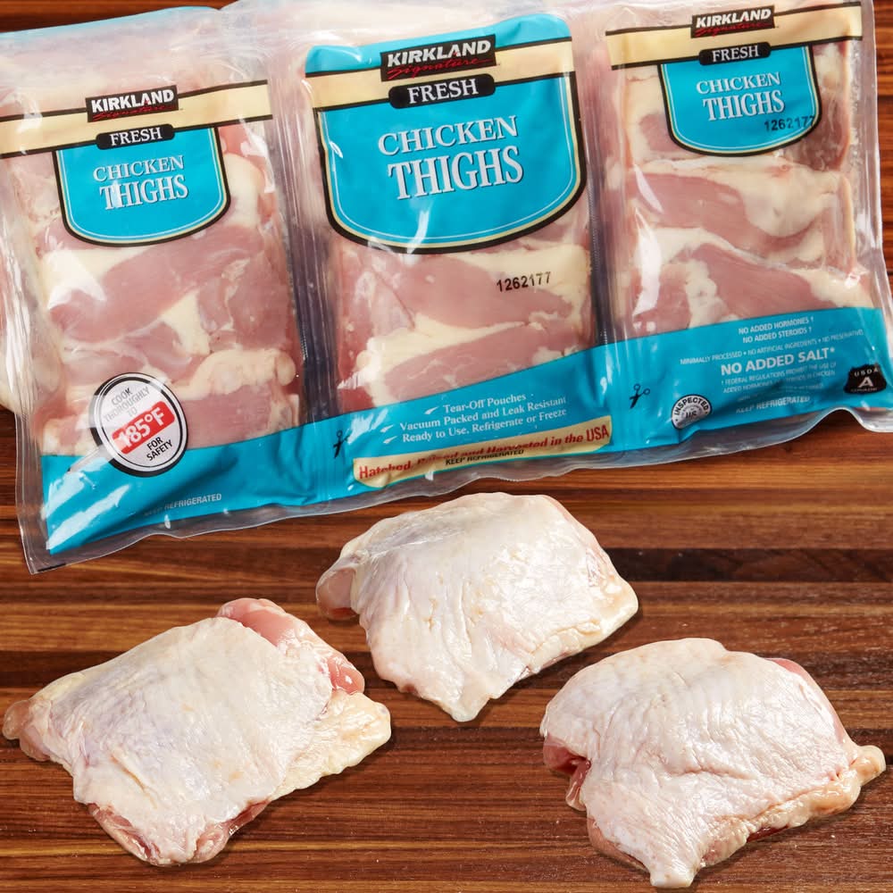 Kirkland Signature Fresh Chicken Thighs (10 lbs)