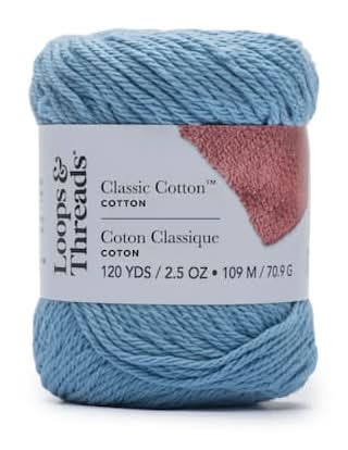Loops & Threads Everyday Cotton Yarn, Vista (2.5 oz)