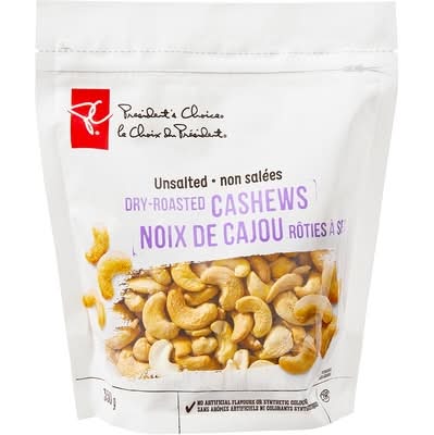 President's Choice Noix De Cajou Rôties À Sec / Dry Roasted Cashews 350.0 G