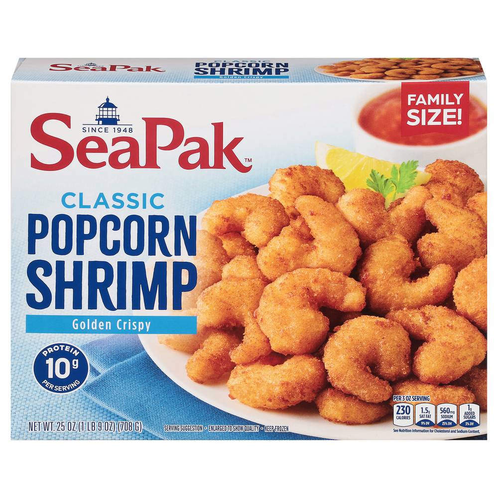 SeaPak Oven Crispy Popcorn, Shrimp (25 oz)