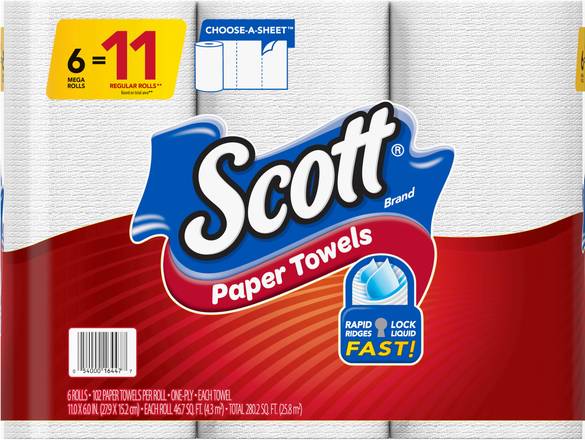 Scott Paper Towels (11" x 6")