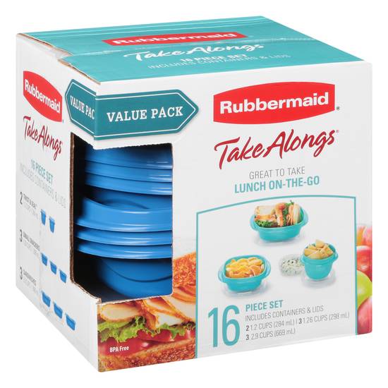 Rubbermaid Take Alongs Value pack Containers & Lids (16 ct)