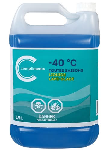 Compliments liquide lave glace - windshield washer fluid
