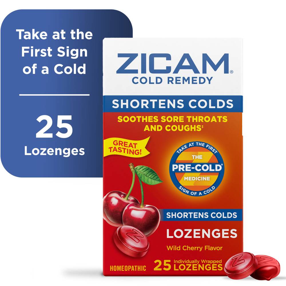 Zicam Wild Cherry Flavor Cold Remedy (25 ct)