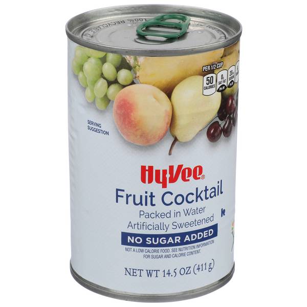 Hy-Vee Fruit Cocktail No Sugar Added Packed in Water