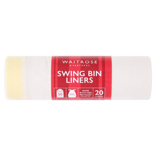 Waitrose & Partners Swing Bin Liners (50 litres) (20 pack)