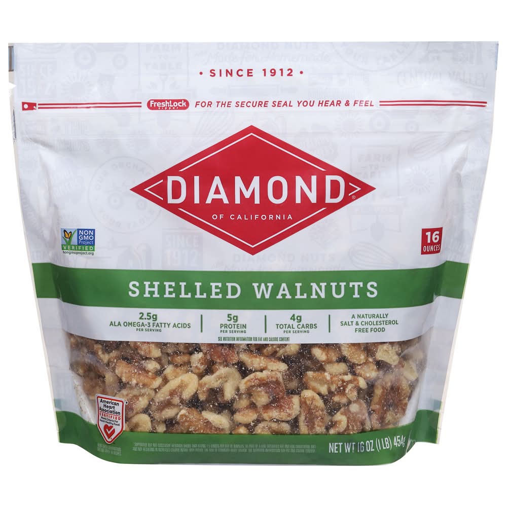 Diamond of California Shelled Walnuts (16 oz)