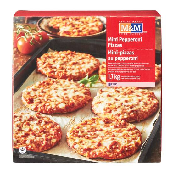 M&M Food Market Mini Pepperoni Pizzas