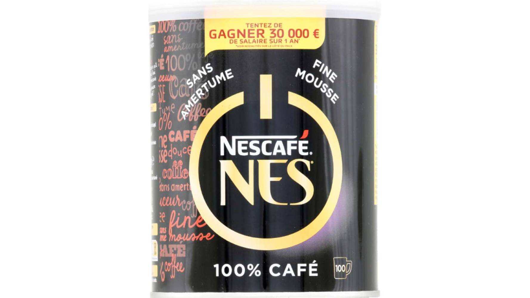 Nescafé Café Soluble NES La boîte de 200g, 100 tasses