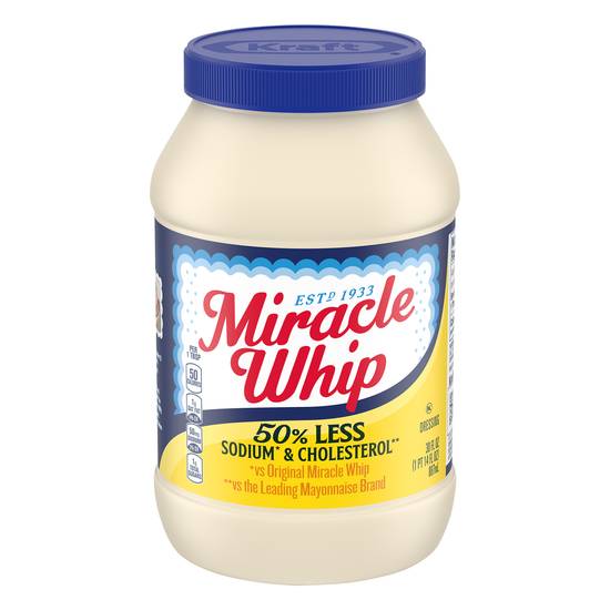 Miracle Whip 50% Less Sodium & Cholesterol Dressing (30 fl oz)