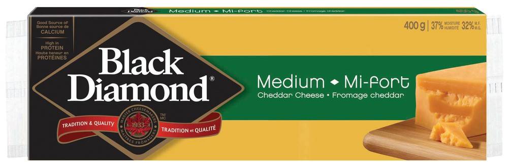Black Diamond Medium Cheddar Cheese (400 g)
