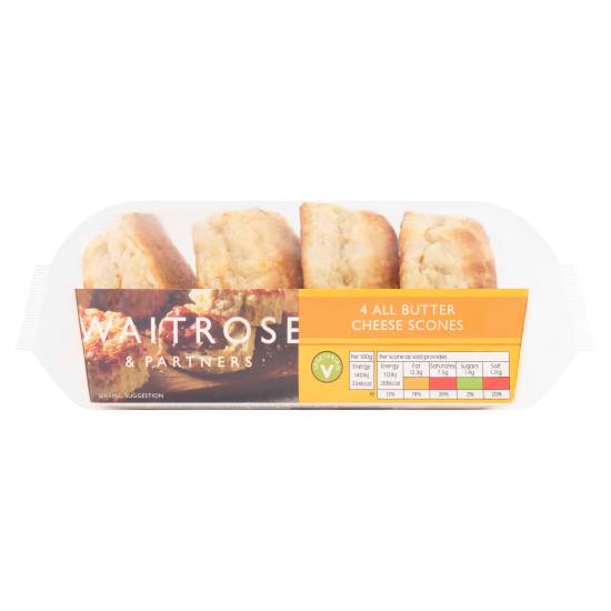 Waitrose All Butter Cheese Scones (4 ct)