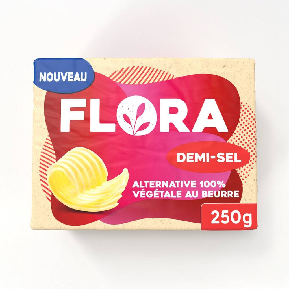 Flora - Alternative 100% végétale au beurre demi-sel