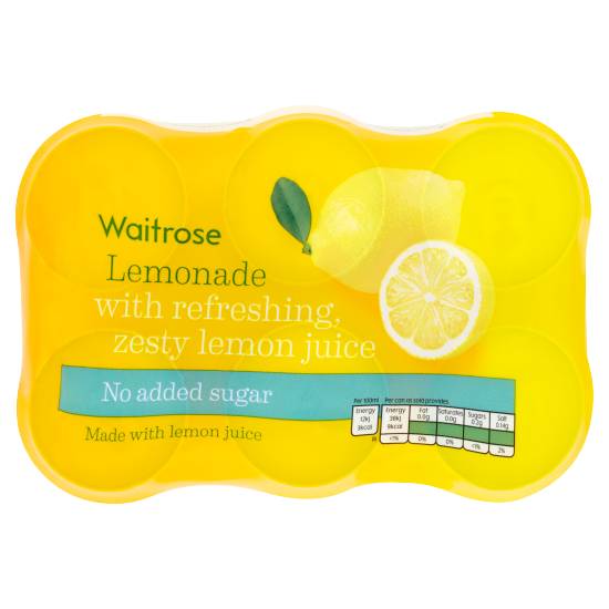 Waitrose Carbonated No Added Sugar Lemonade (6 ct, 330 ml)