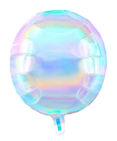 INFLATED Iridescent Orb Balloon Iridescent