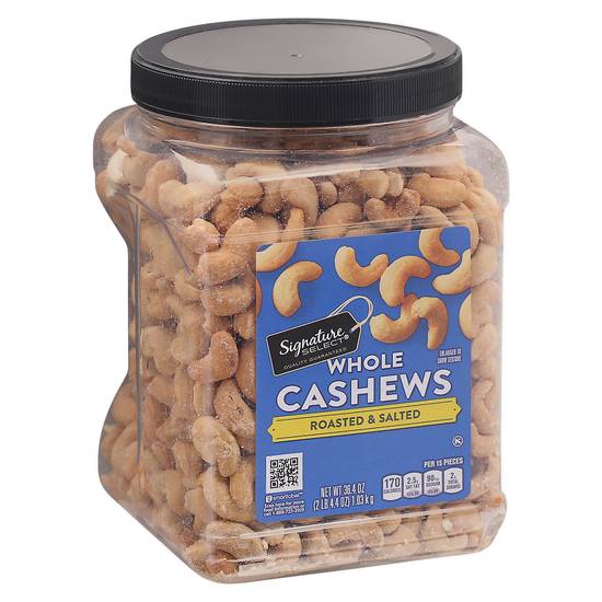 Signature Select Cashews Whole Roasted & Salted (36.4 oz)
