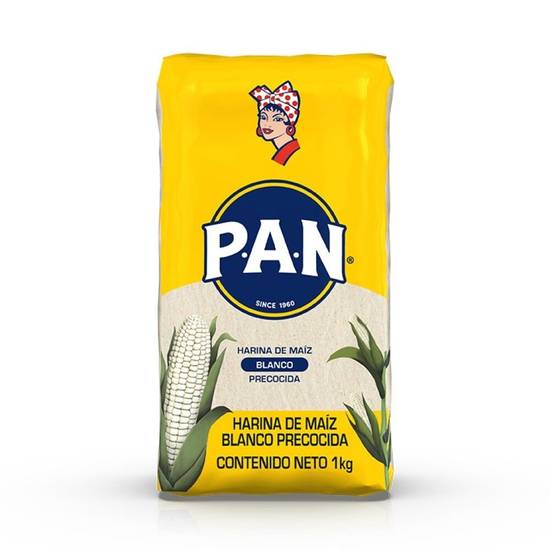 P.A.N. - Harina de maíz precocida blanca - Bolsa 1 kg