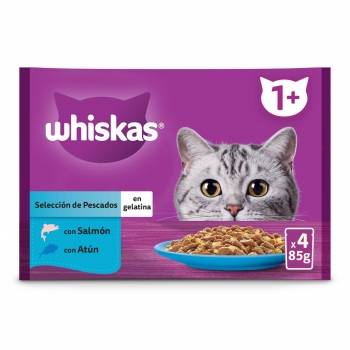 Comida húmeda de pescado para gato Whiskas 4x85 g