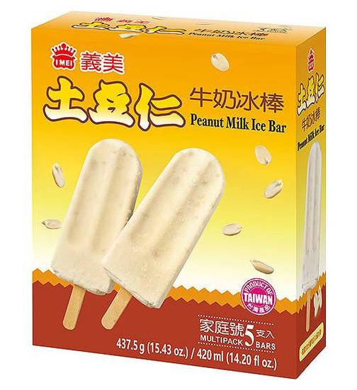 義美土豆仁牛奶冰棒87.5g*5入