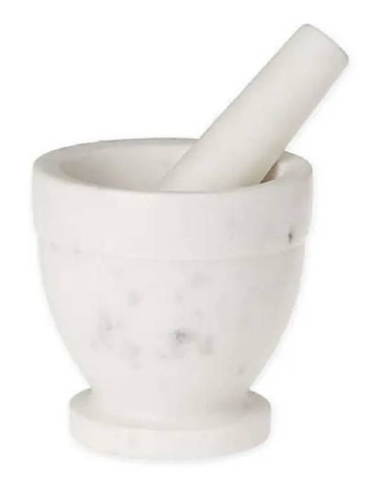 Aman Marble Khalbatta Mortar Pestle #1