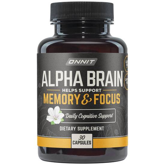 Onnit Alpha Brain Complete Earth Grown Nootropic Capsules