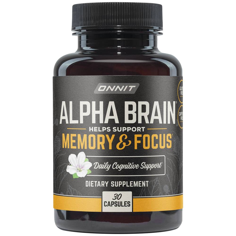 Onnit Alpha Brain Complete Earth Grown Nootropic Capsules (30 ct)