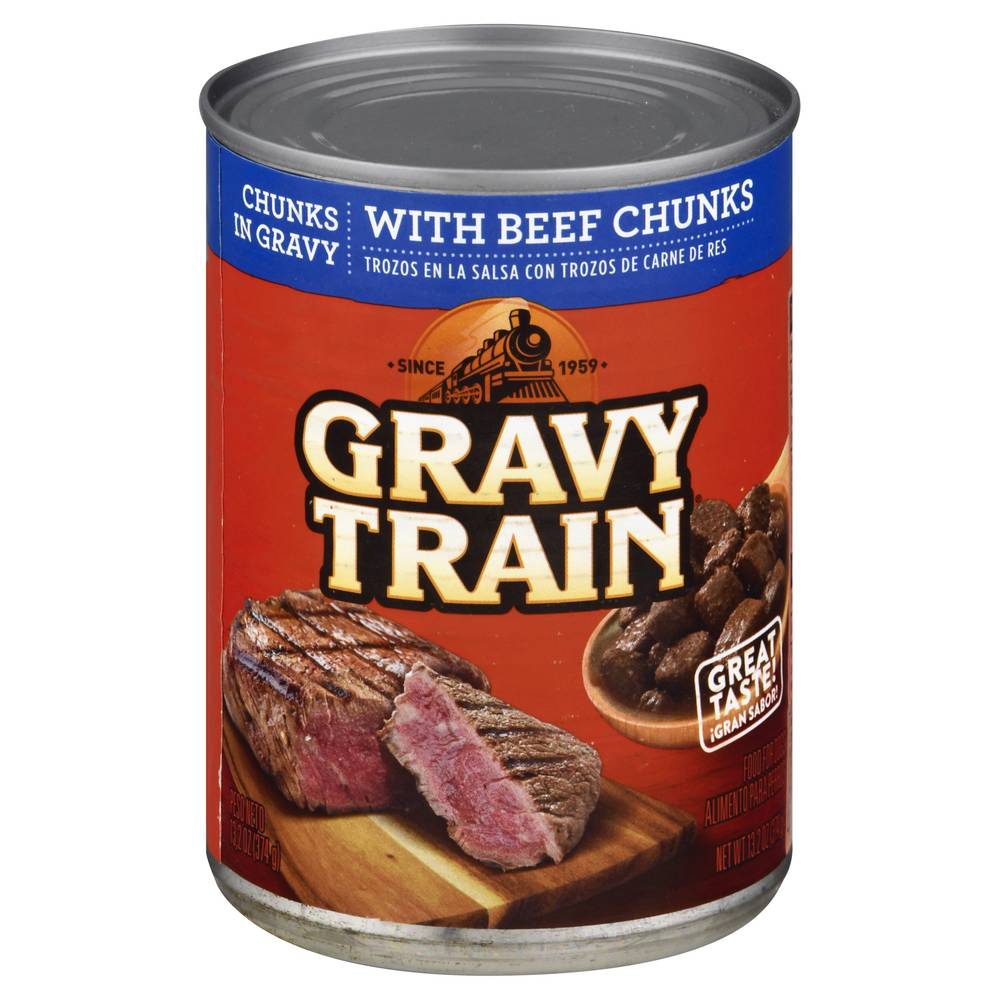 Gravy Train Food For Dogs With Beef Chunks in Gravy (13.2 oz)