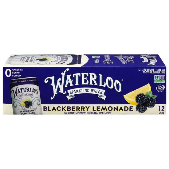 Waterloo Blackberry Lemonade Sparkling Water (12 ct, 12 fl oz)
