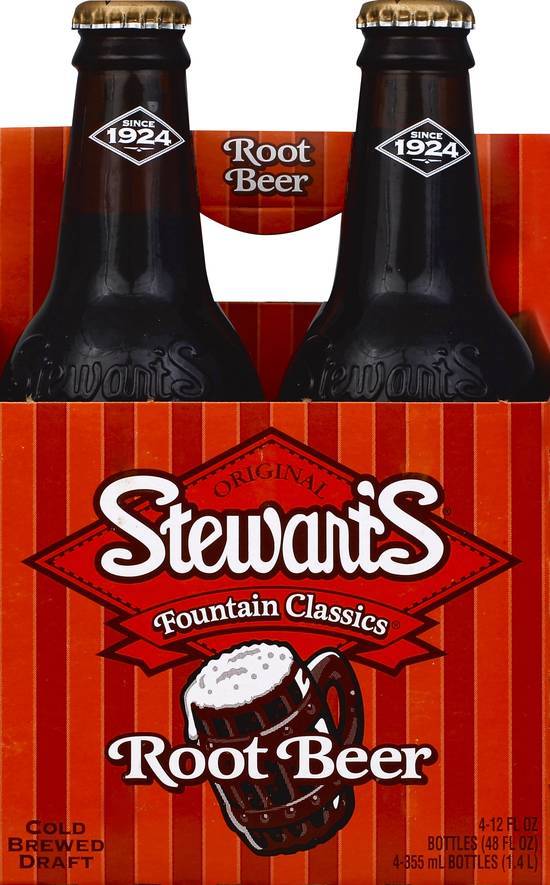Stewart's Root Beer (4 ct, 12 fl oz)