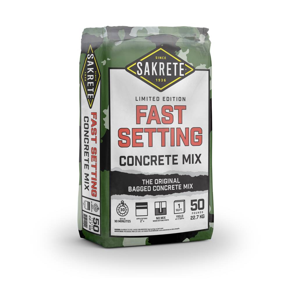 Sakrete 50-lb Fast Setting Concrete Mix | 354502999