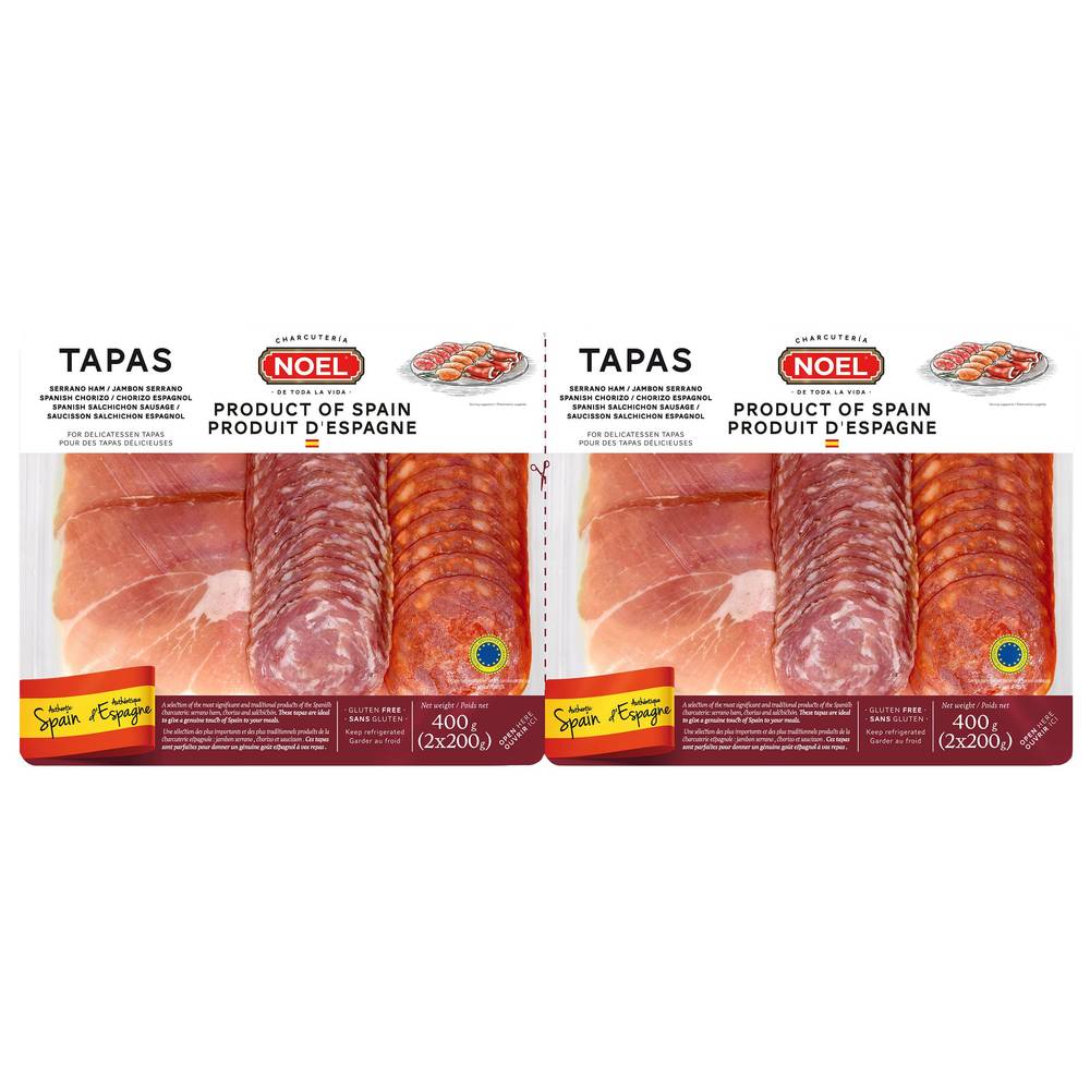 Plateau Tapas Noel 2 X 200 G