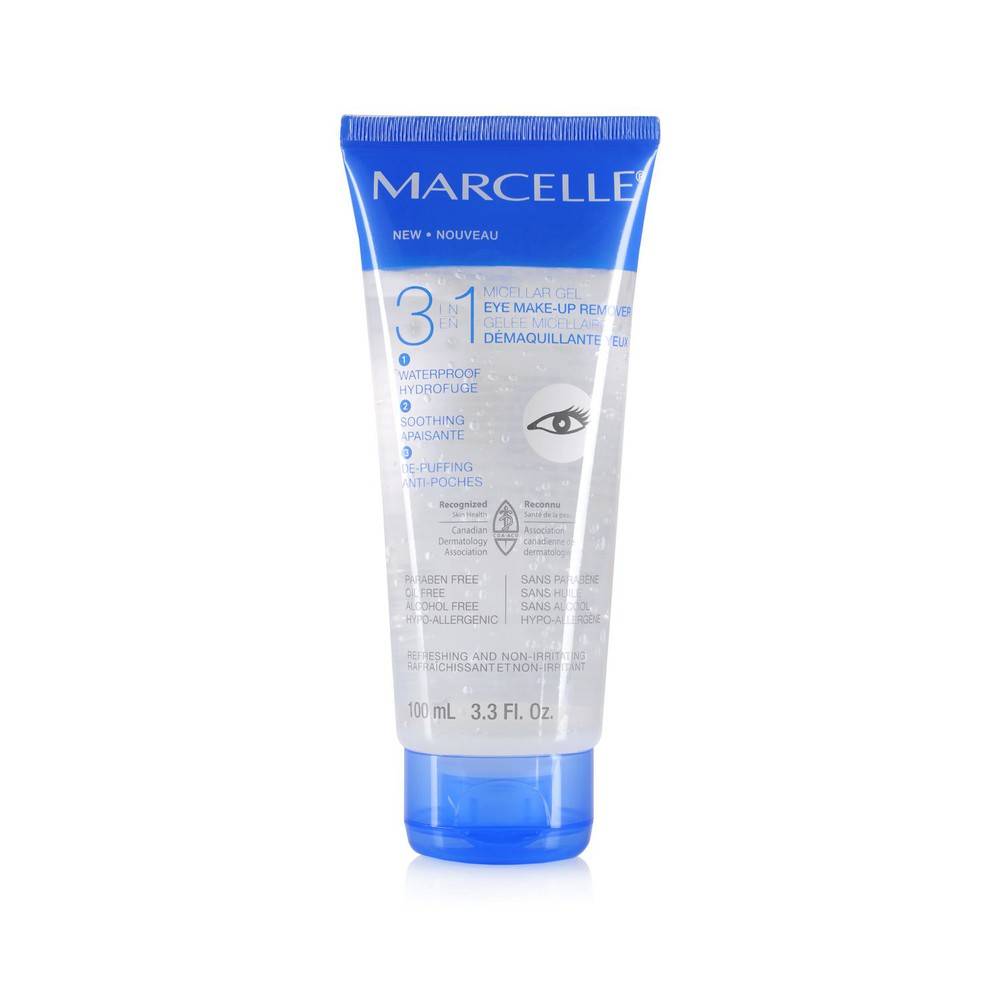 Marcelle gelée micellaire démaquillante yeux 3 en 1 (100 ml) - 3-in-1 micellar gel eye make-up remover (100 ml)