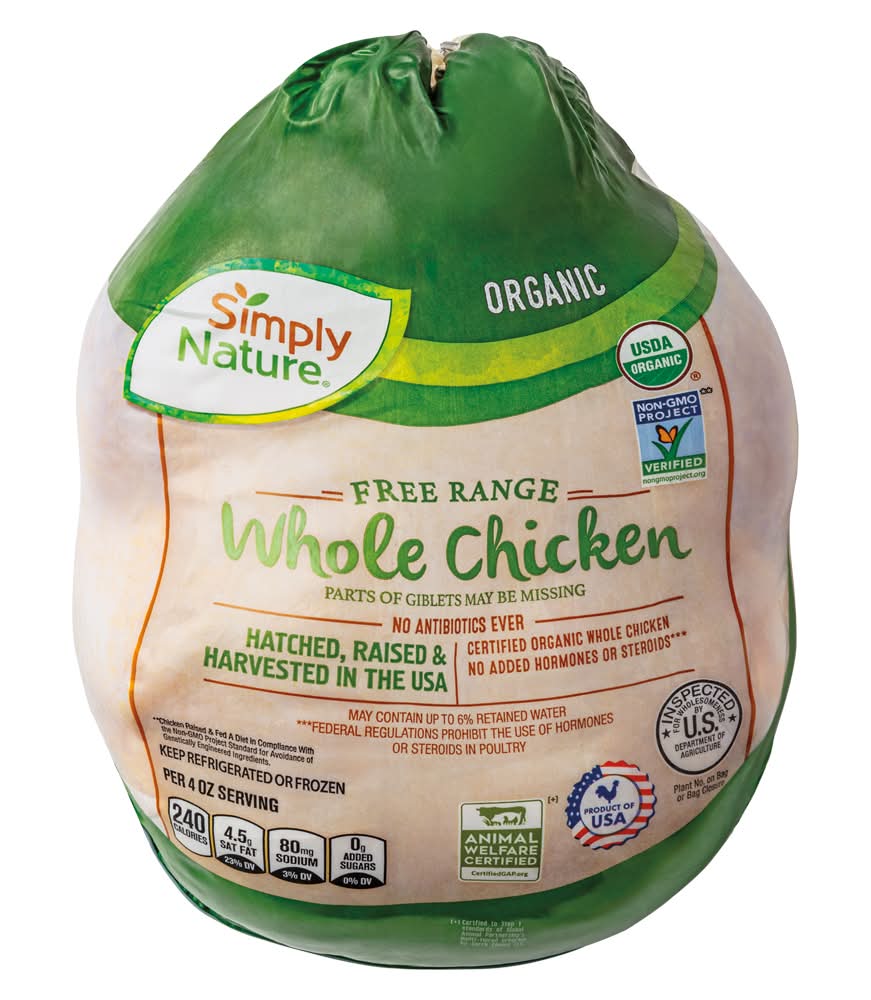Simply Nature Organic Free Range Whole Chicken