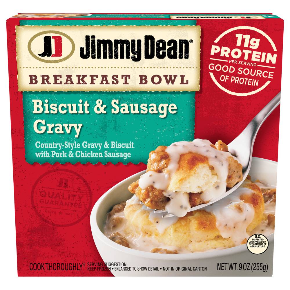 Jimmy Dean Biscuit & Sausage Gravy Breakfast Bowl (9 oz)