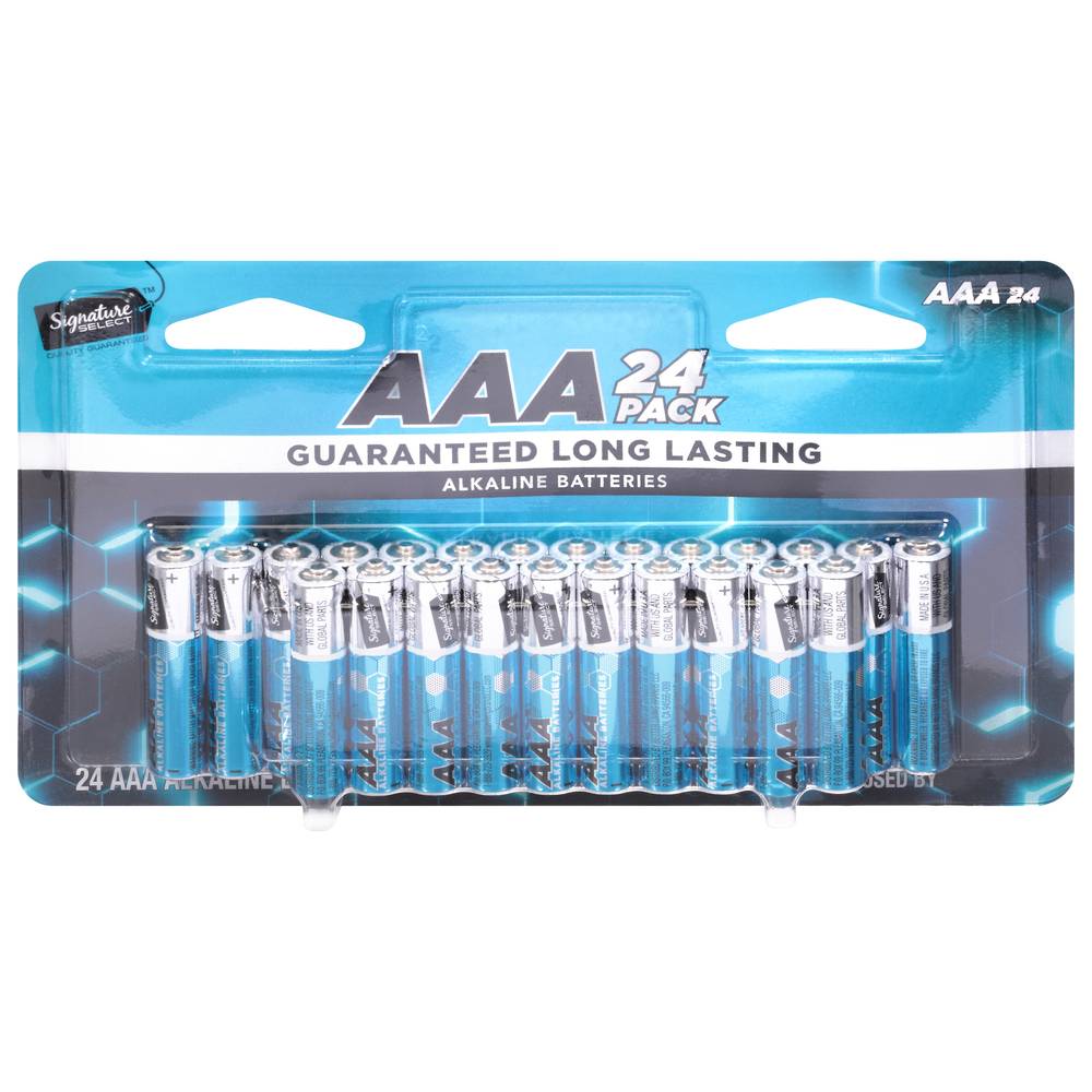 Signature Select Aaa Alkaline Batteries (24 ct)