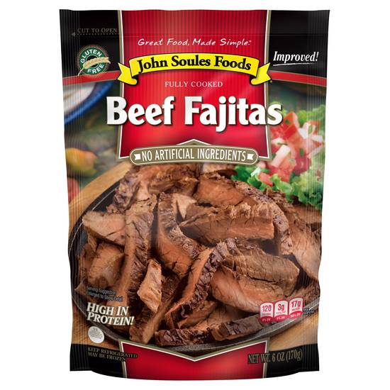 John Soules Foods Fully Cooked Beef Fajitas