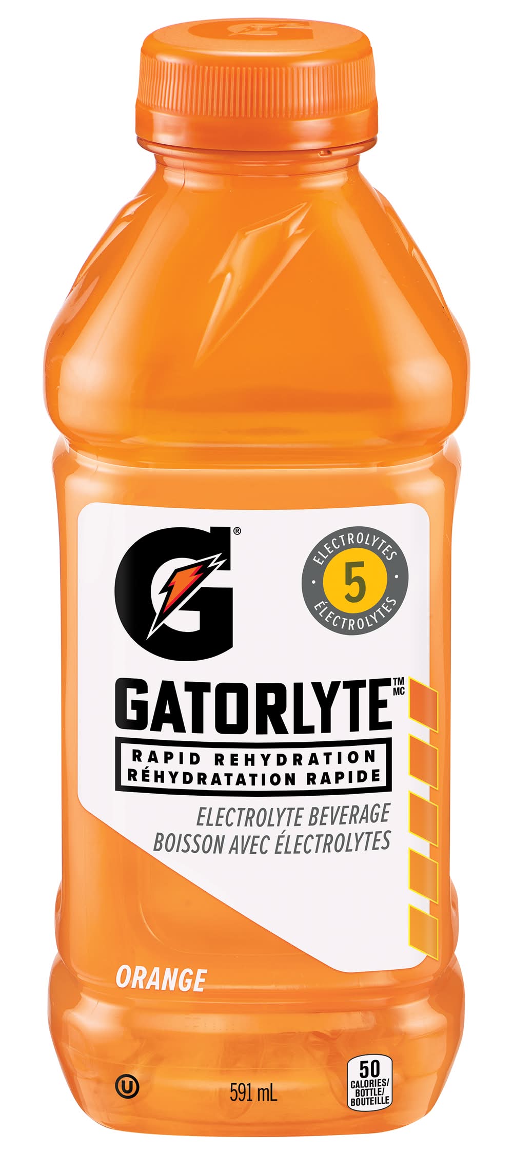 Gatorlyte Rapid Rehydration Electrolyte Beverage, Orange (591 ml)