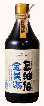 豆油伯金美滿無添加糖釀造醬油500ml(黃豆醬油)(專櫃)^990113897