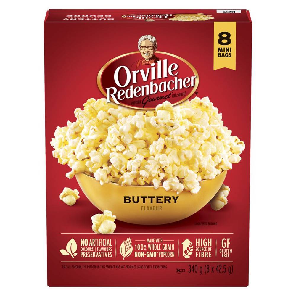 Orville Redenbacher's Mini Bags Buttery (8 x 43 g)