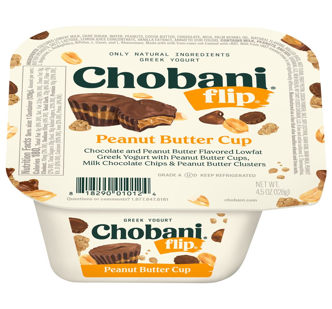 Chobani Flip Low-Fat Greek Yogurt, Peanut Butter Chocolate (4.5 oz)