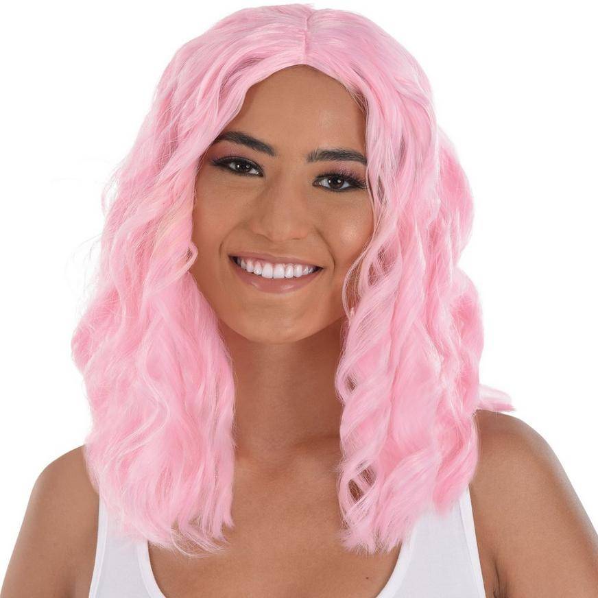 Party City Body Wave Wig, Pink