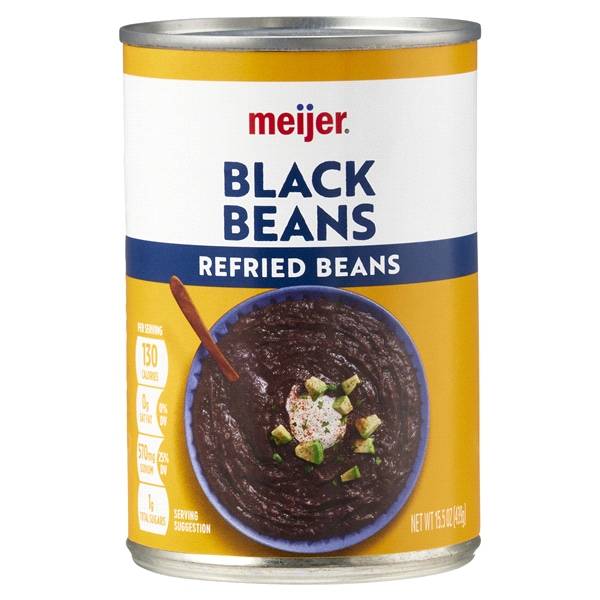 Meijer Refried Black Beans (15.5 oz)
