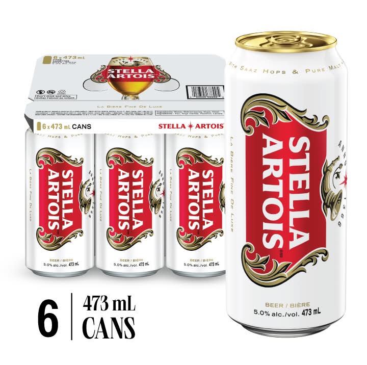 Stella Artois Original Beer (6 x 473 ml)