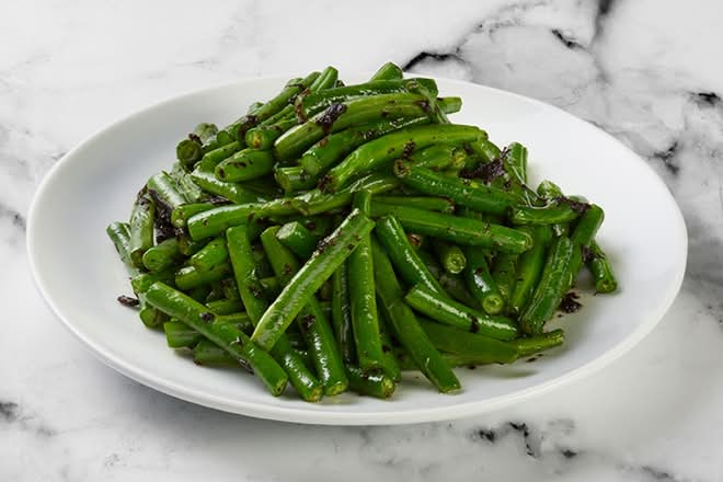 String Beans with Chinese Olive Vegetables