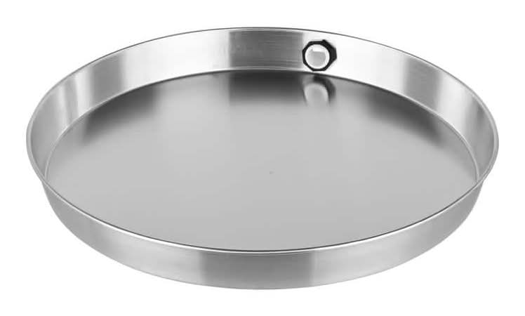 Everbilt 20 In. Aluminum Round Water Heater Drain Pan With Pvc Fitting
