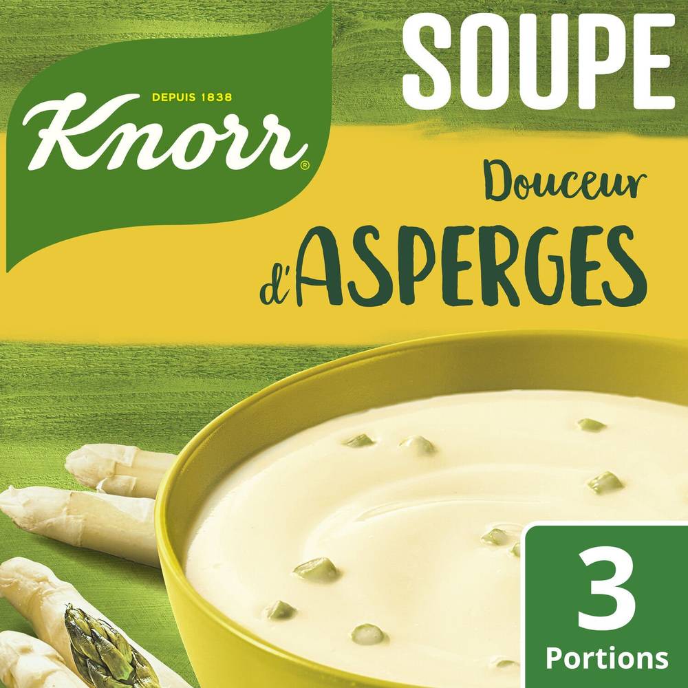 Soupe déshydratée douceur d'asperges KNORR - le sachet de 96 g