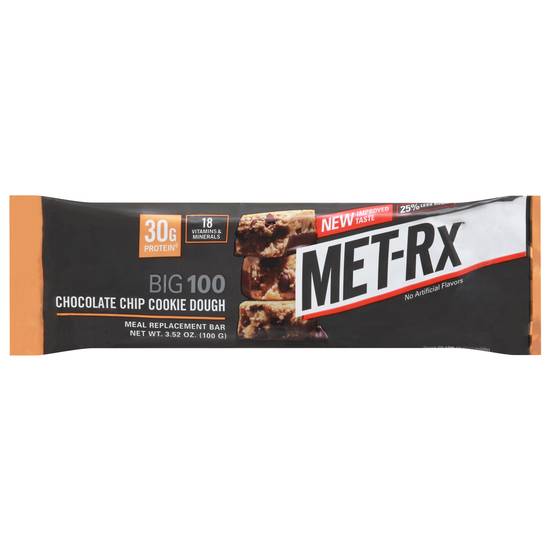 Met-Rx Chocolate Chip Cookie Dough Meal Replacement Bar (3.5 oz)